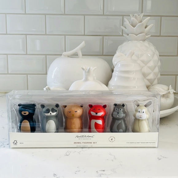 Hearth & Hand with Magnolia Toy Woodland Animal Figurine Set - Picture 3 of 15
